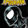 blank cover black suit spider man