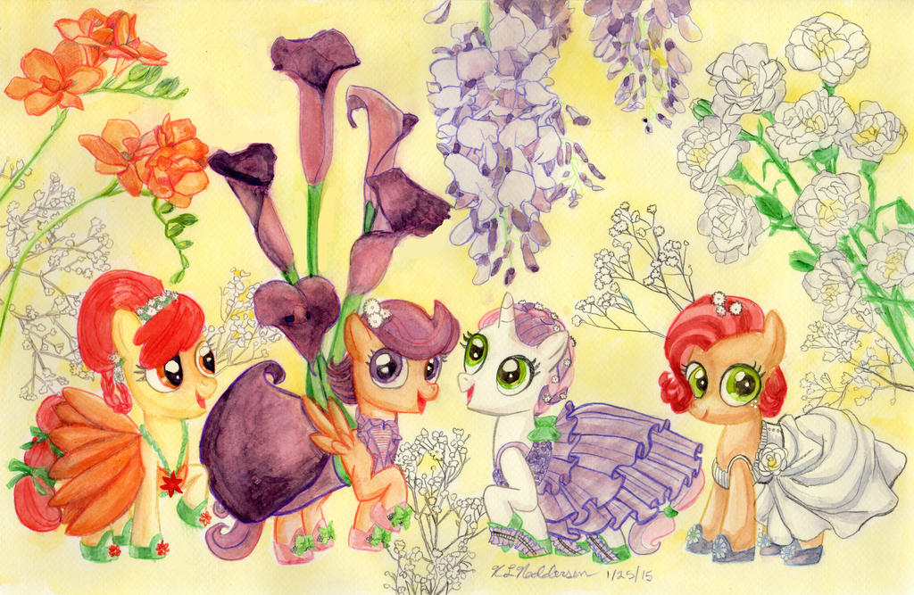 MLP Flowers Of Harmony - Cutie Mark Crusaders by kelseyleah on DeviantArt