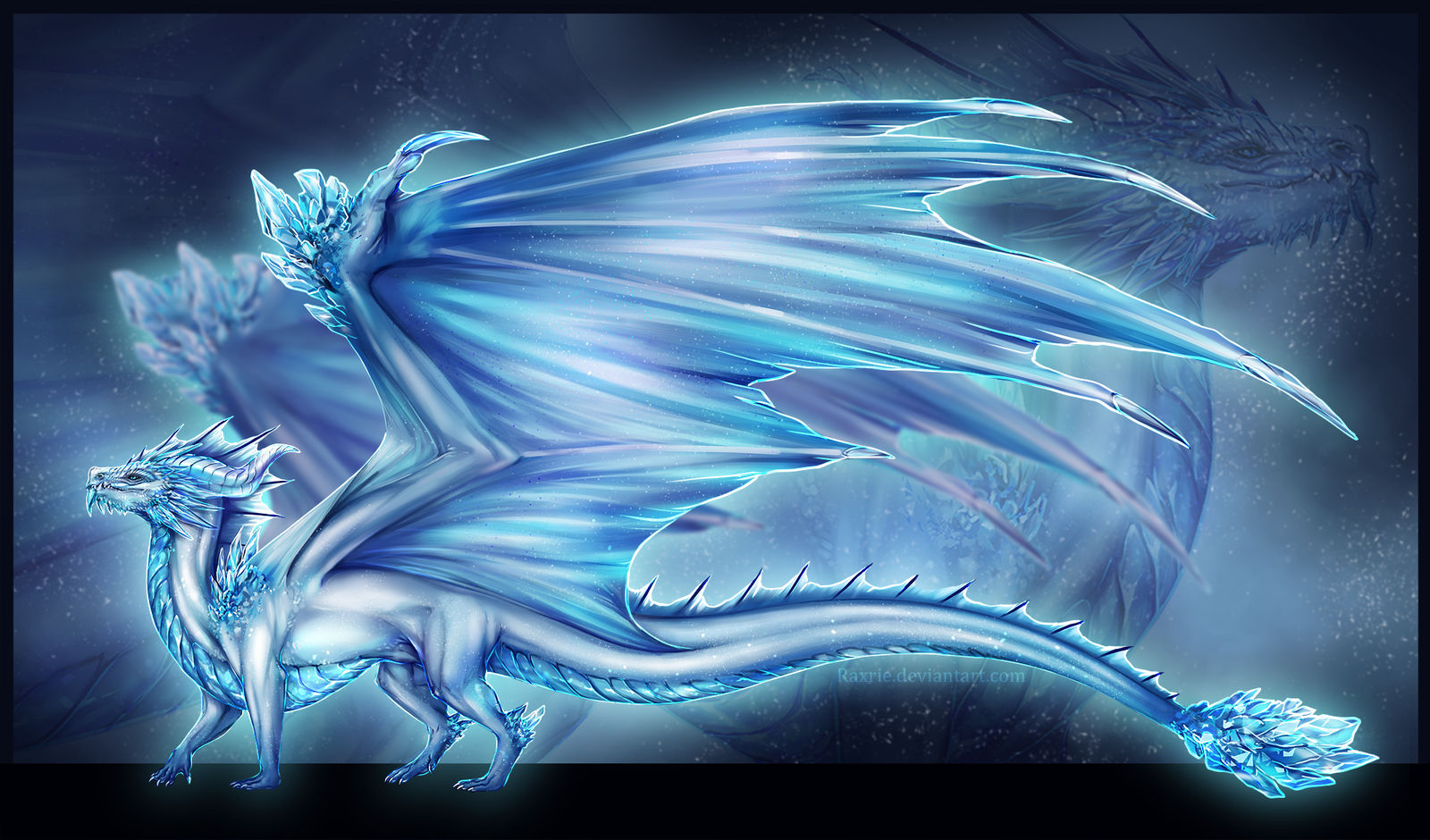 Frost dragon by Raxrie on DeviantArt