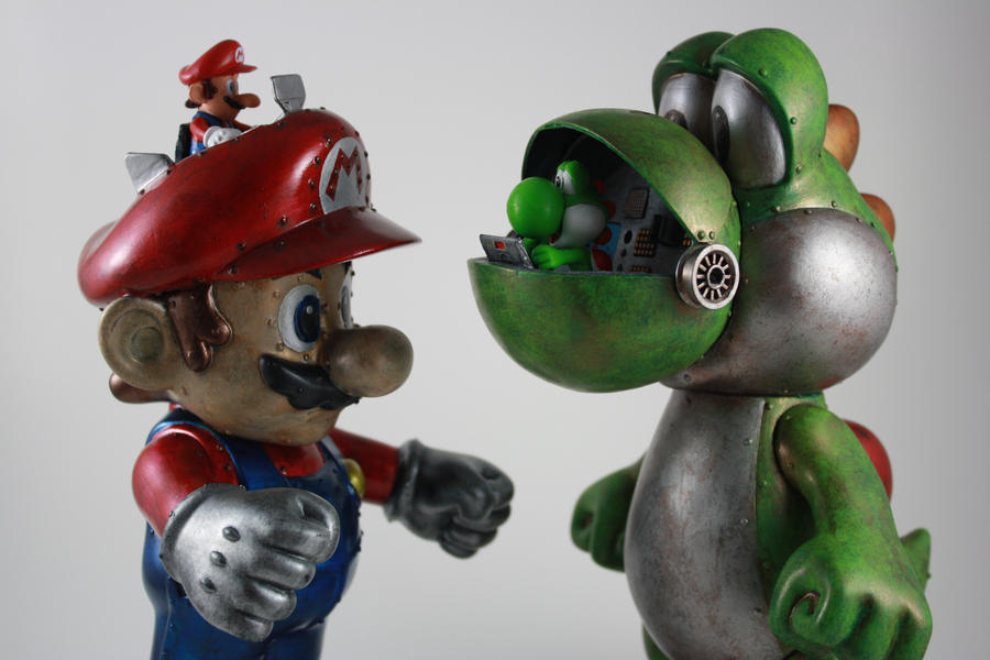 Mario and Yoshi Mech by kodykoala