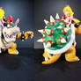 Giant Bowser and Peach