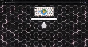 Animated hexagons - chrome theme