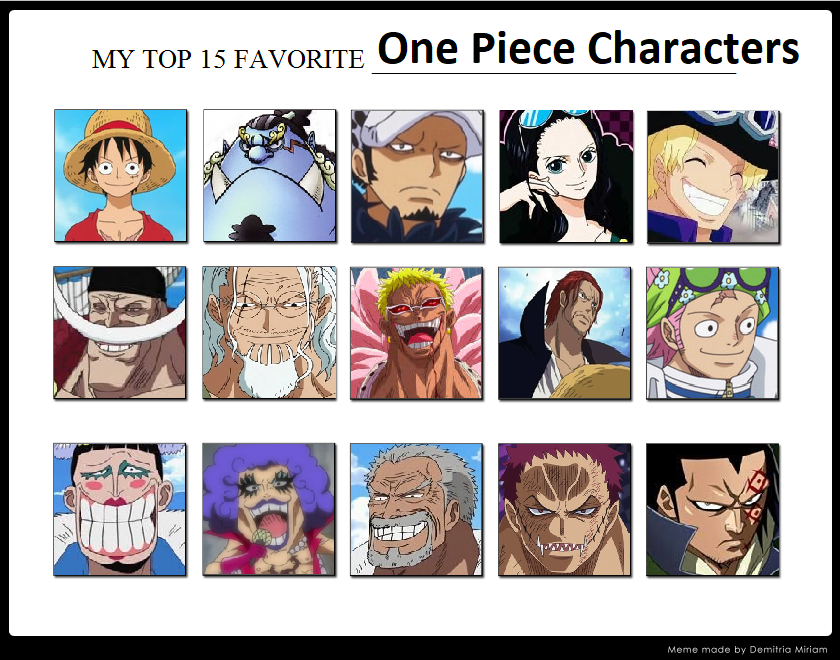 Top 10 Best One Piece Characters by HeroCollector16 on DeviantArt