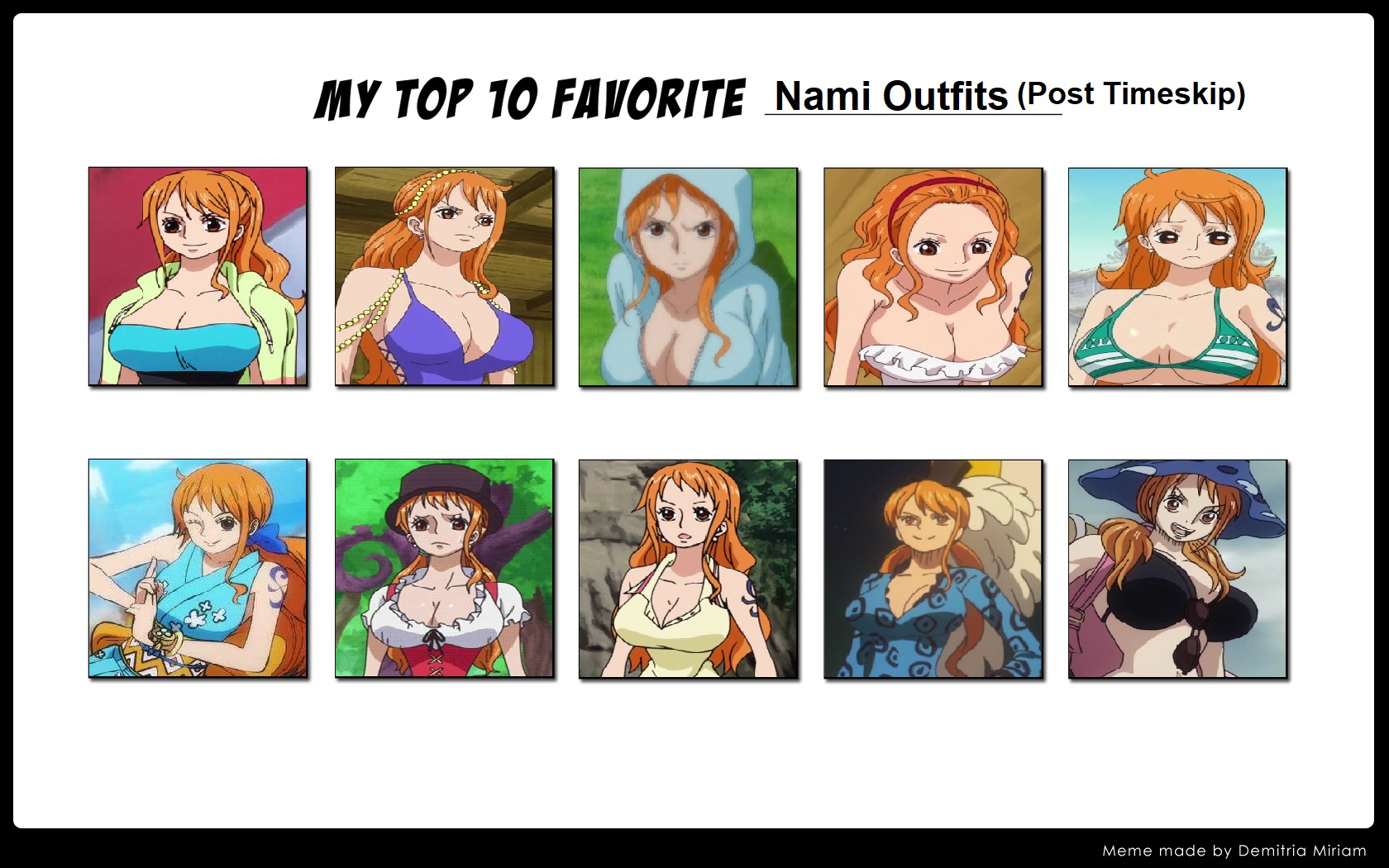 Outfits nami one piece One Piece: