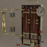 Steampunk Thermometer Widget in 3D