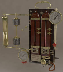 Steampunk Thermometer Widget in 3D