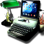Steampunk Typewriter Word Processor Icon