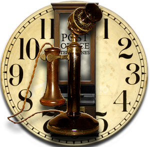 Steampunk Punch Clock Icon MkIII Skype