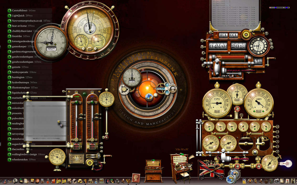 My Steampunk Desktop - 1440 x 900 pixels by yereverluvinuncleber