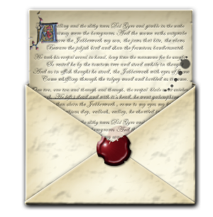 Steampunk Email Open Envelope Icon
