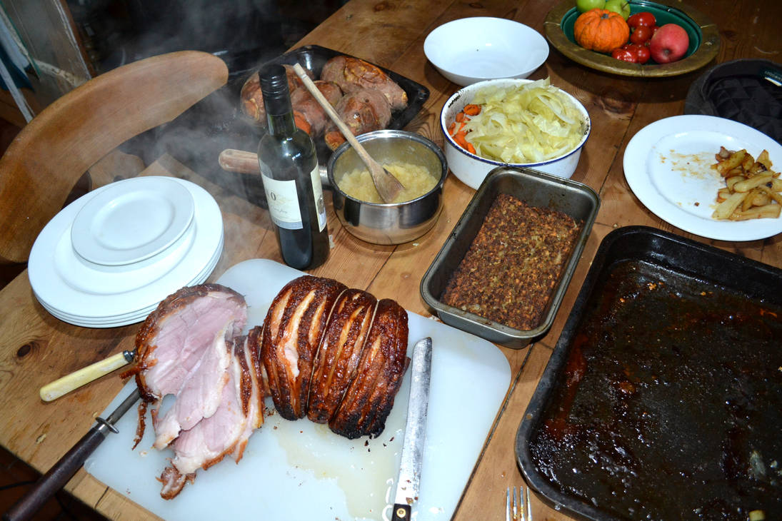 Gammon Ham Steaming Hot by yereverluvinuncleber