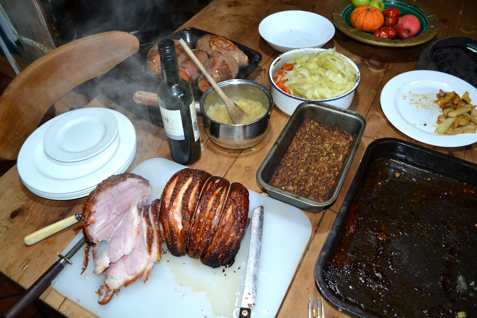 Gammon Ham Steaming Hot by yereverluvinuncleber