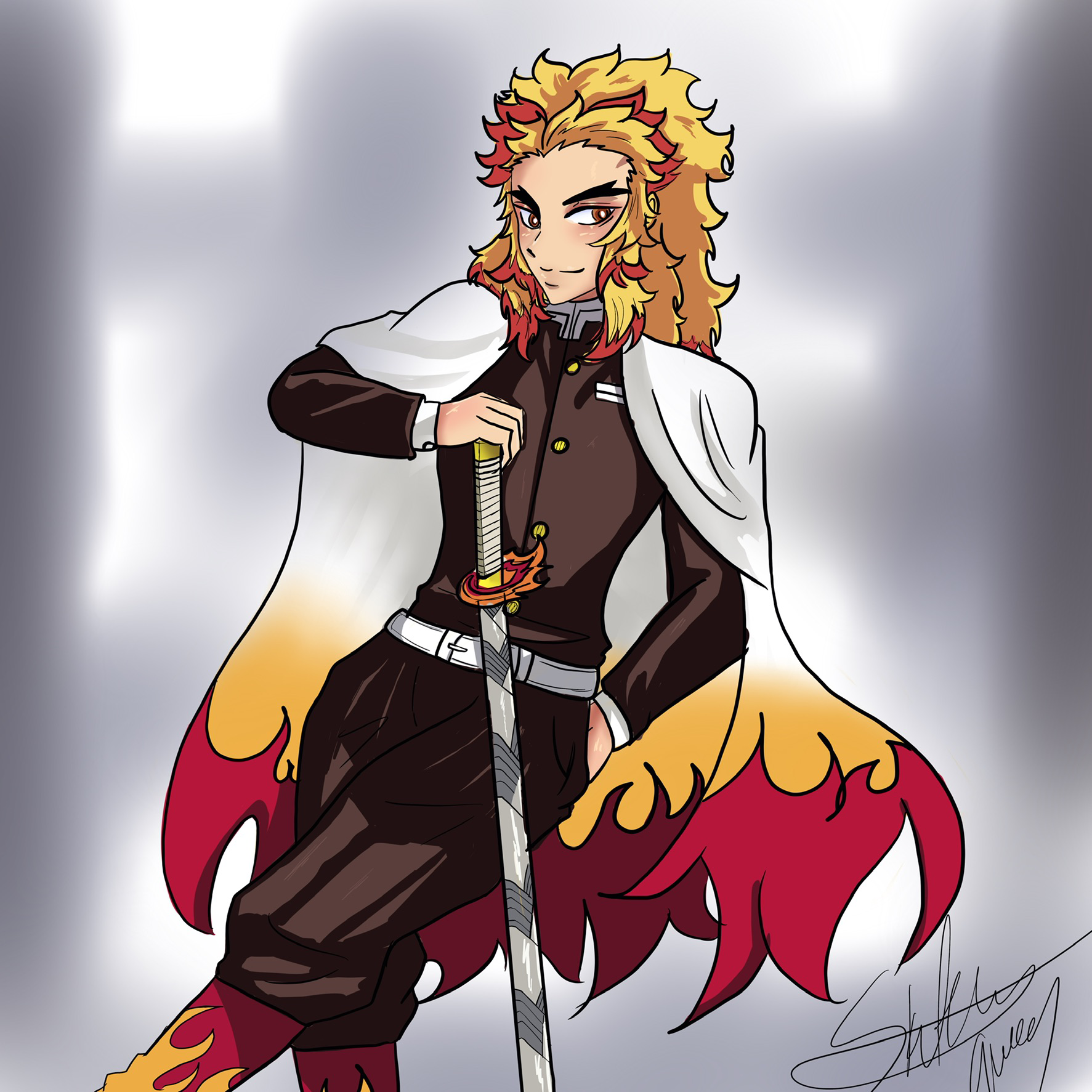 Forged Rengoku Look Rengoku by Setsuki350 on DeviantArt