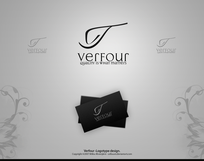 Verfour -Logotype design. by Uribaani