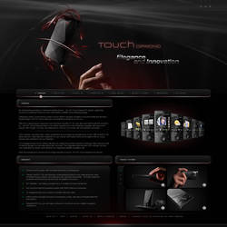 Touch diamond -Website design.