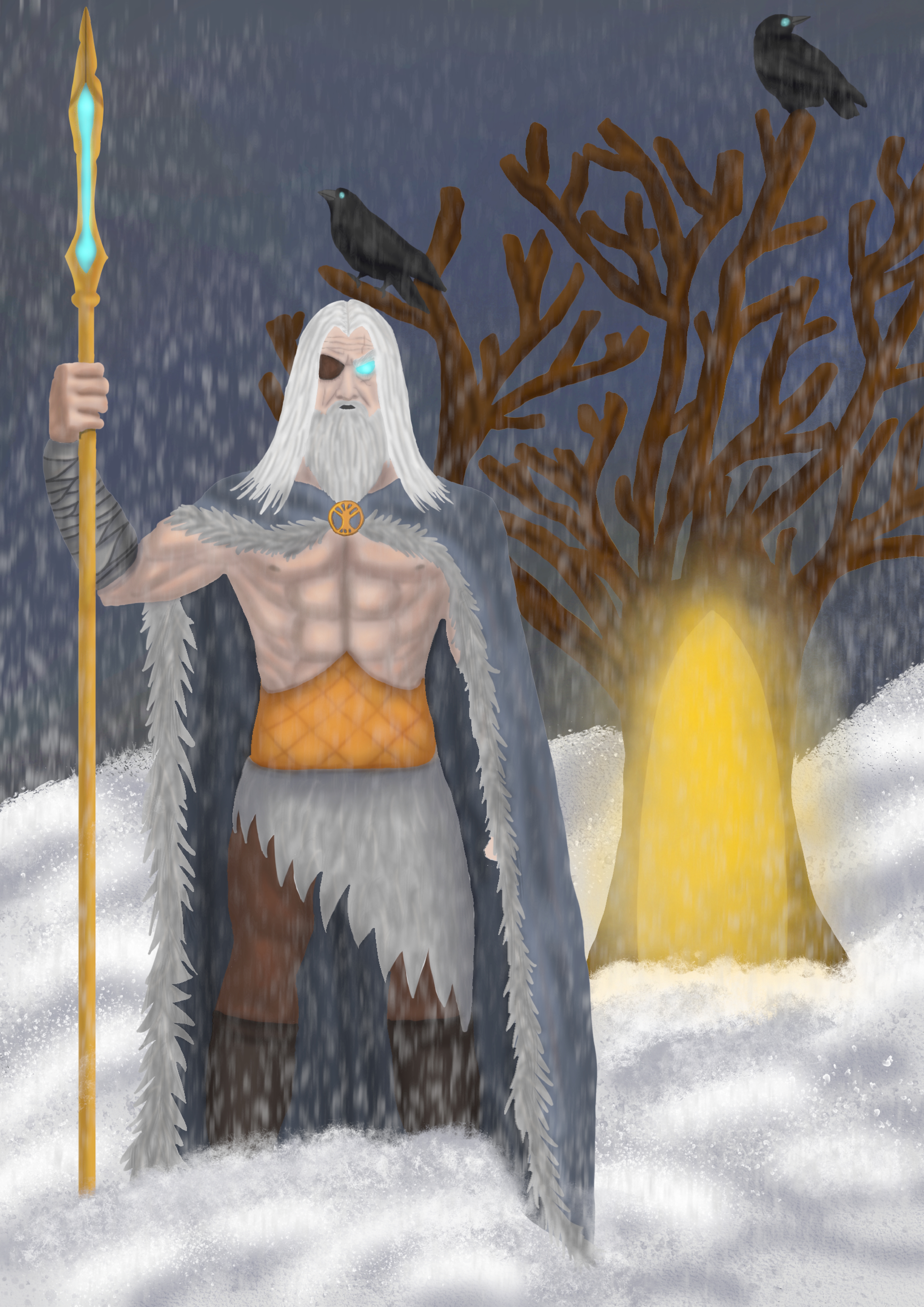 God of War Odin and his Sons by Mdwyer5 on DeviantArt