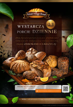 POLISH VILLAGE BREAD - Poster design