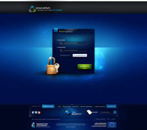 Educativo e learning platform - login panel