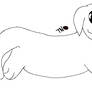 (F2U) Otter pup line art