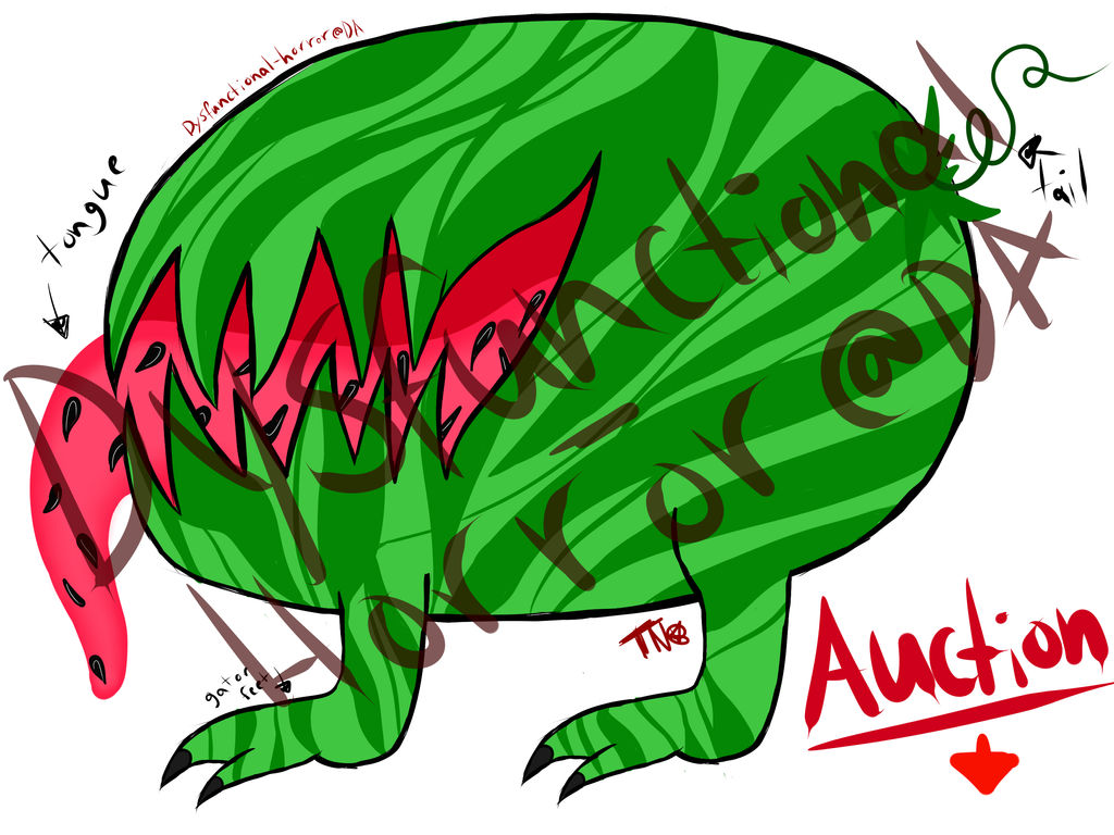 Gator Melon beast Adoptable Auction (OPEN)-Low SB