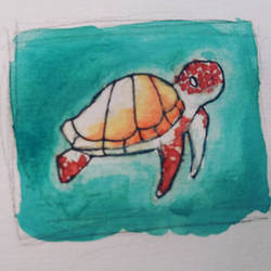 Sea Turtle Watercolor