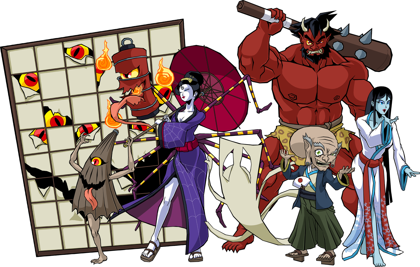 Youkai Set 1 by Kato-Regama on DeviantArt