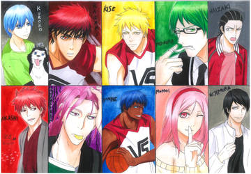 Kuroko No Basket Coloring Book: popular sport manga and anime