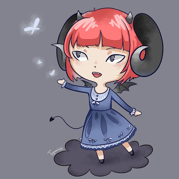 Basic Demon Chibi Chibi Demon by Tegamichi on DeviantArt