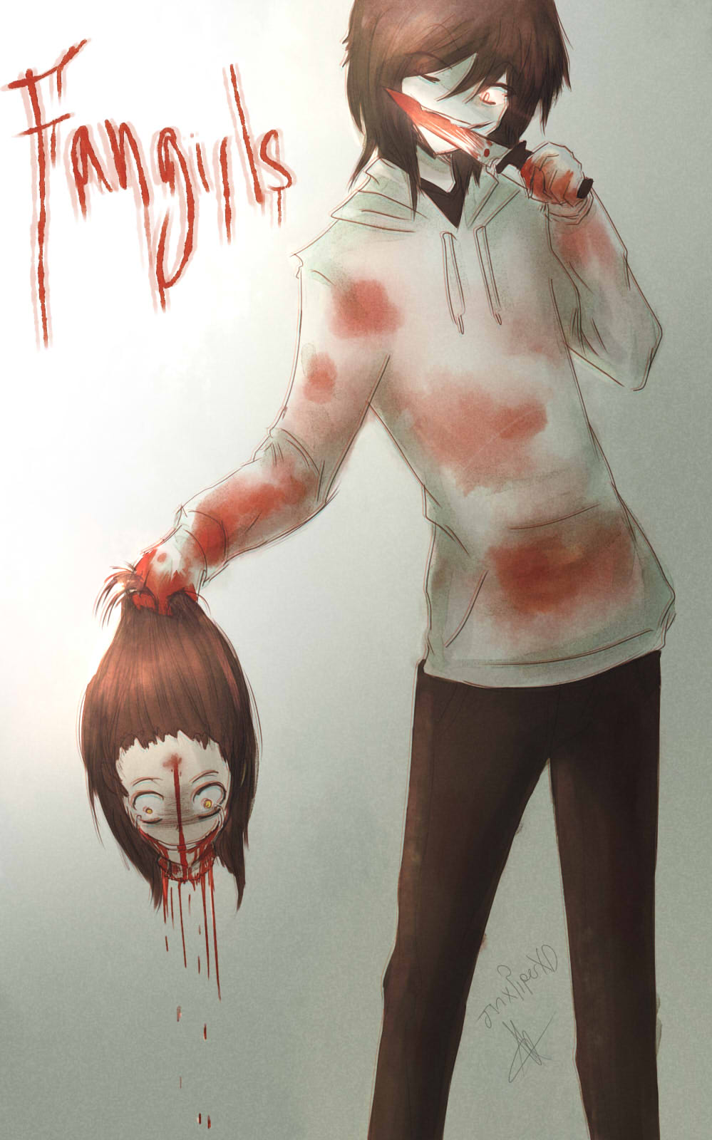 Jeff the Killer Fanart + Speedpaint by ShimmerPop on deviantART