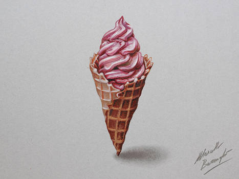 Ice cream DRAWING by Marcello Barenghi