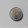 2 euro coin DRAWING by Marcello Barenghi