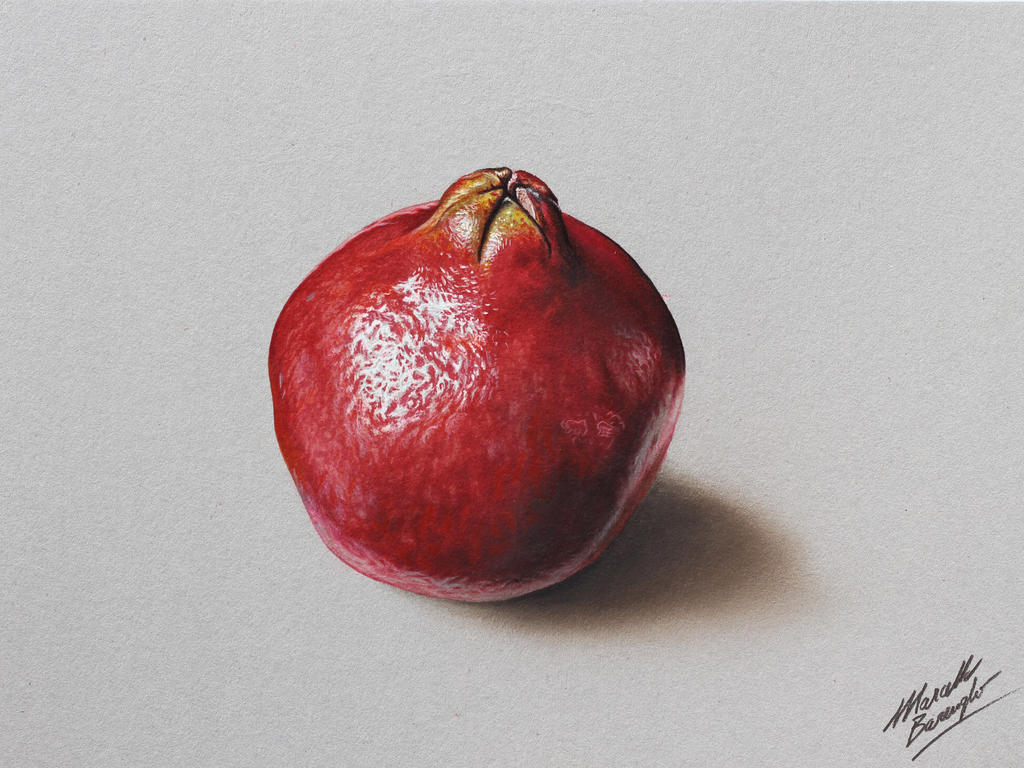 Drawing Fruits 2 - Green Apple - Colored pencils by f-a-d-i-l on DeviantArt