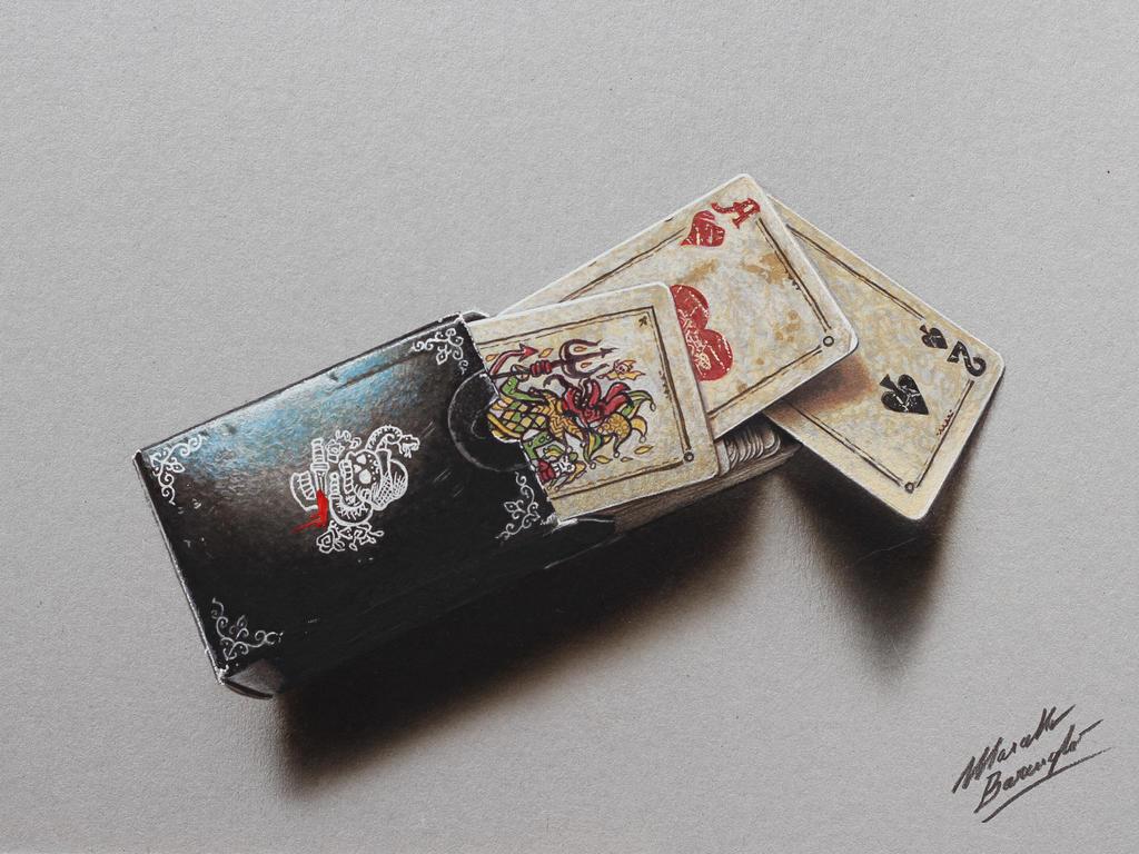 Set of playing cards 2 DRAWING Marcello Barenghi by marcellobarenghi