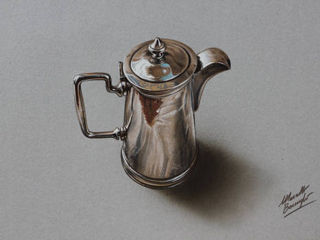 Silver pitcher DRAWING Marcello Barenghi