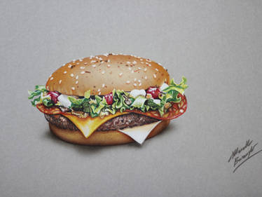 Hamburger DRAWING 3 of 5 by Marcello Barenghi