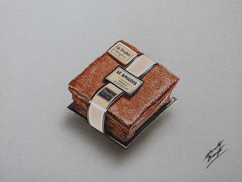 Le Baulois Marylou, fondant au chocolat DRAWING