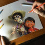 My portrait of Miguel and Hector from Coco