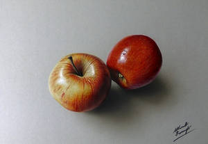 3D drawing - apples