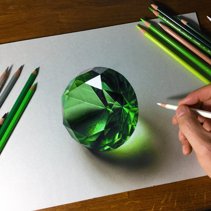 Emerald Drawing Reference Drawing emerald by marcellobarenghi on DeviantArt