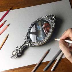 Self-portrait in the mirror