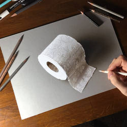 Quarantine day 32: draw a toilet paper roll