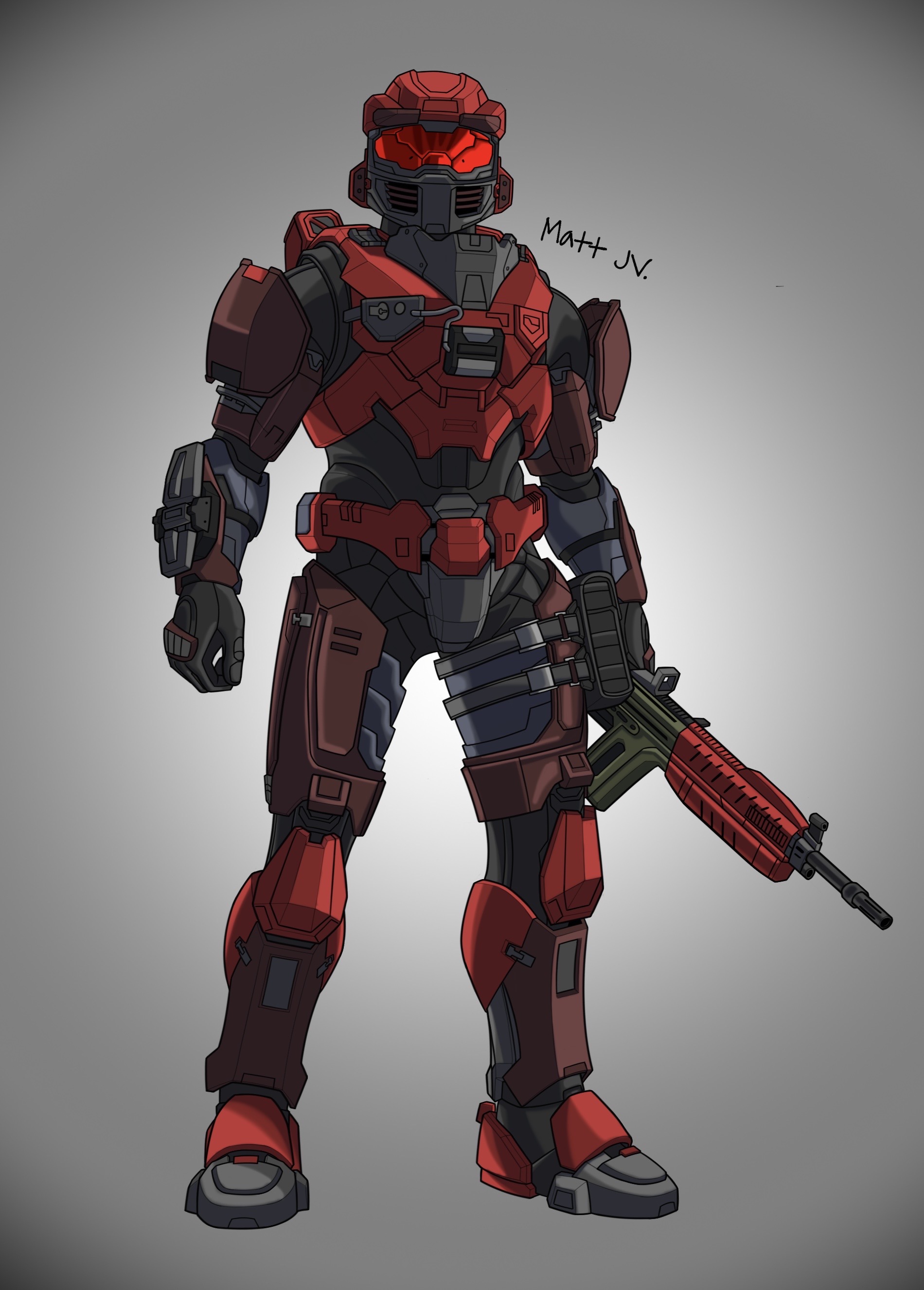 Halo Infinite - Mark V Zeta Spartan by MJ-Vee on DeviantArt