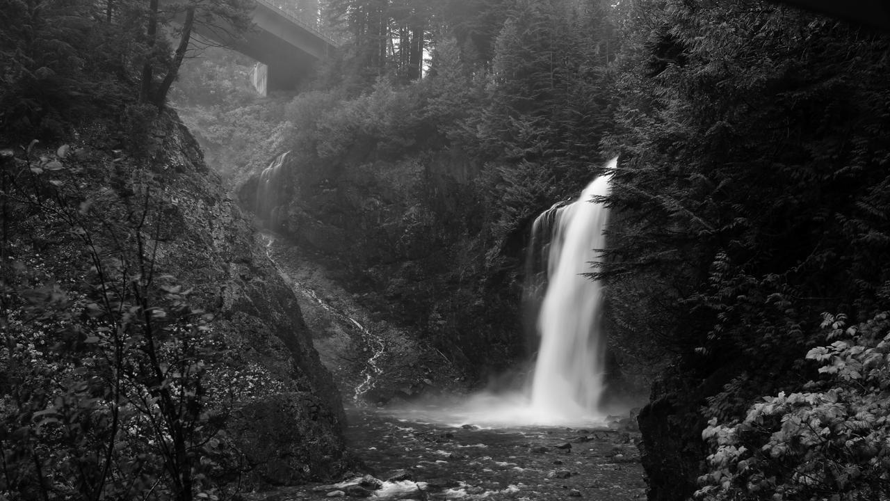 Franklin Falls (B+W)