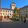 Courtyard of the abbey