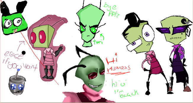 Zim and tak iscribble fun