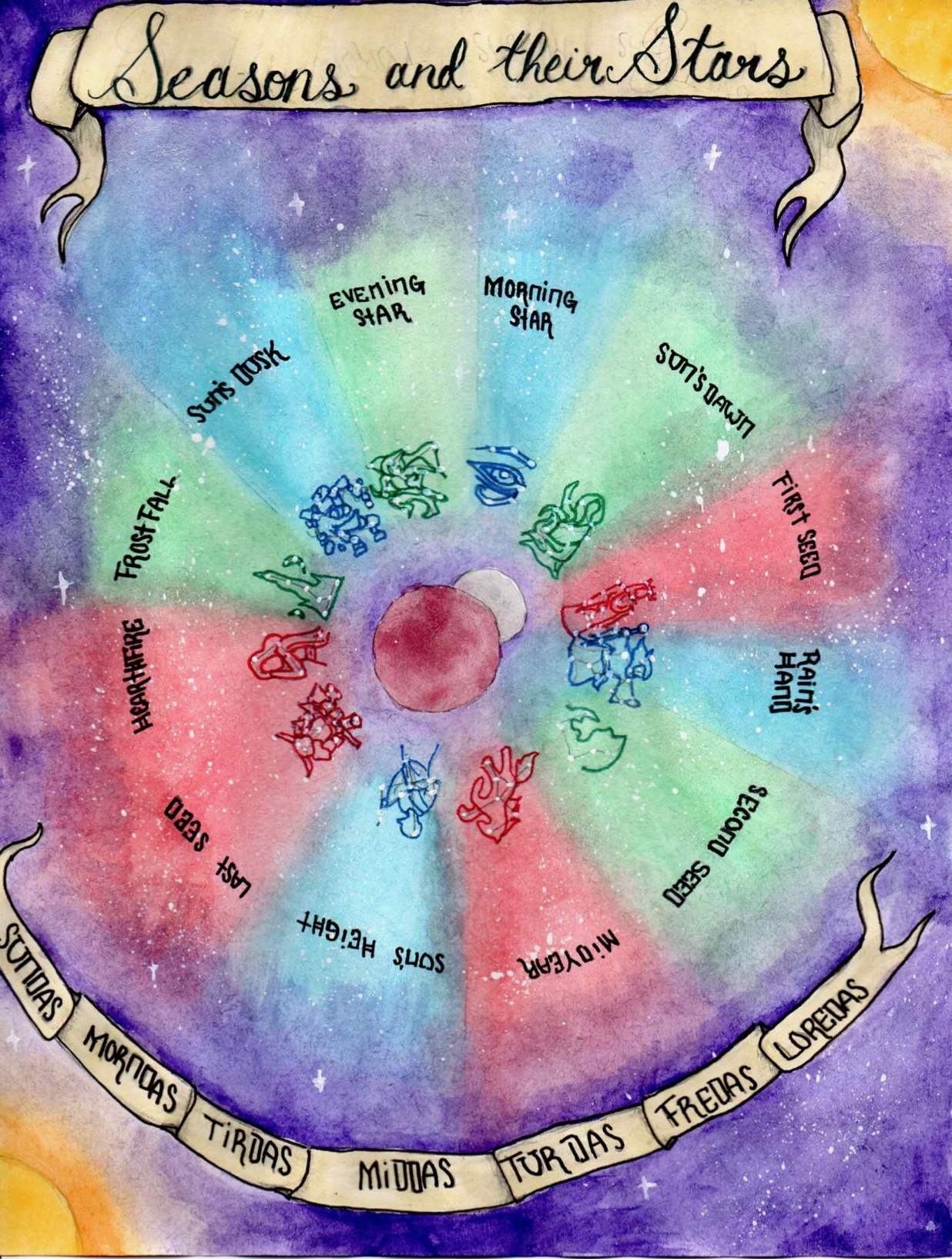 Seasons And Their Stars Elder Scrolls Lore By AllesistschwarzXIII On seasons-and-their-stars-elder-scrolls-lore-by-allesistschwarzxiii-on
