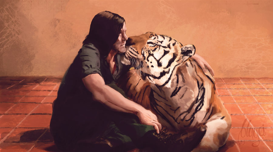 Daryl and Shiva fanart