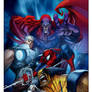 Marvel comics Art in color-