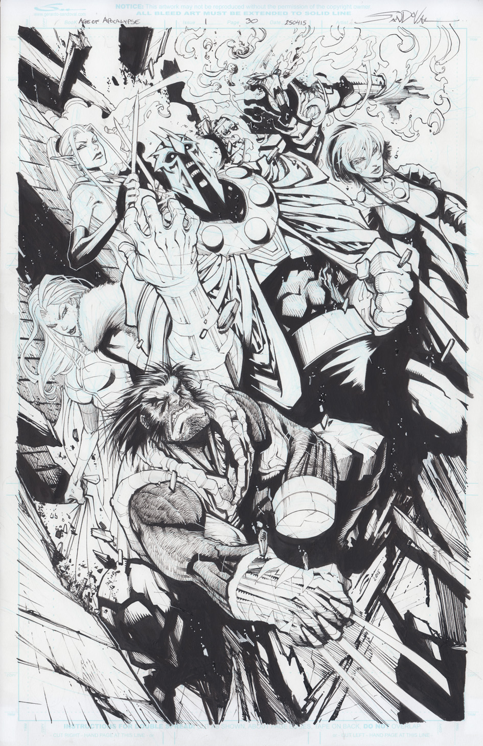 AGE OF APOCALYPSE ORIGINAL ART--