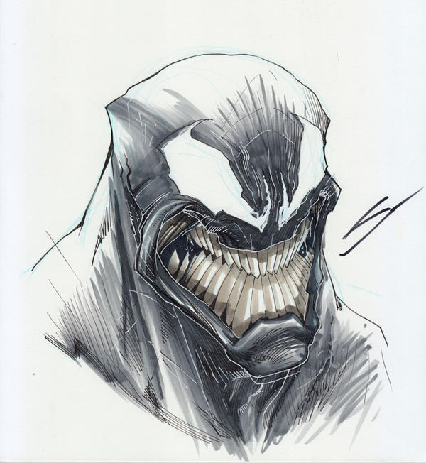 Venom Sketch by Sandoval-Art on DeviantArt